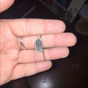 Kendra Scott silver druzy